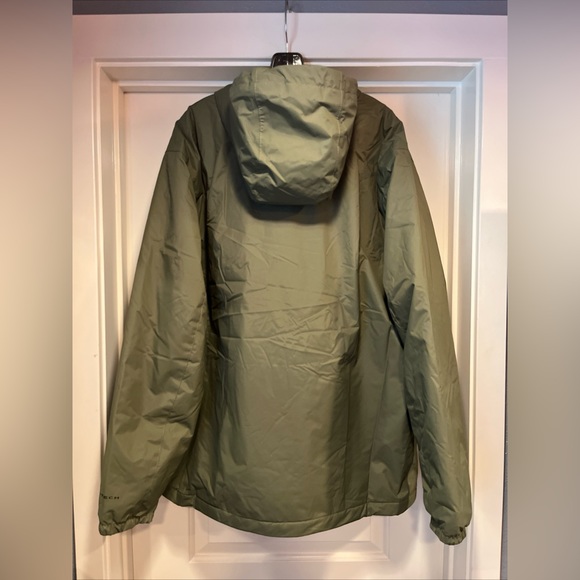 Columbia Cedar Cliff Insulated Jacket Mens XL Stone Green Hood Waterproof Hunt - Picture 7 of 15
